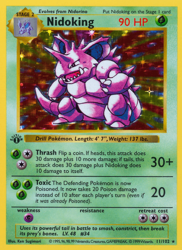 Nidoking, 11/102, Unlimited