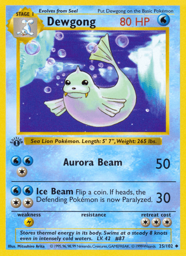 Dewgong, 25/102, Unlimited