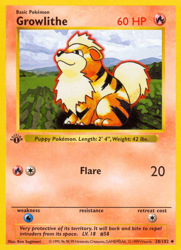 Growlithe, 28/102, Unlimited