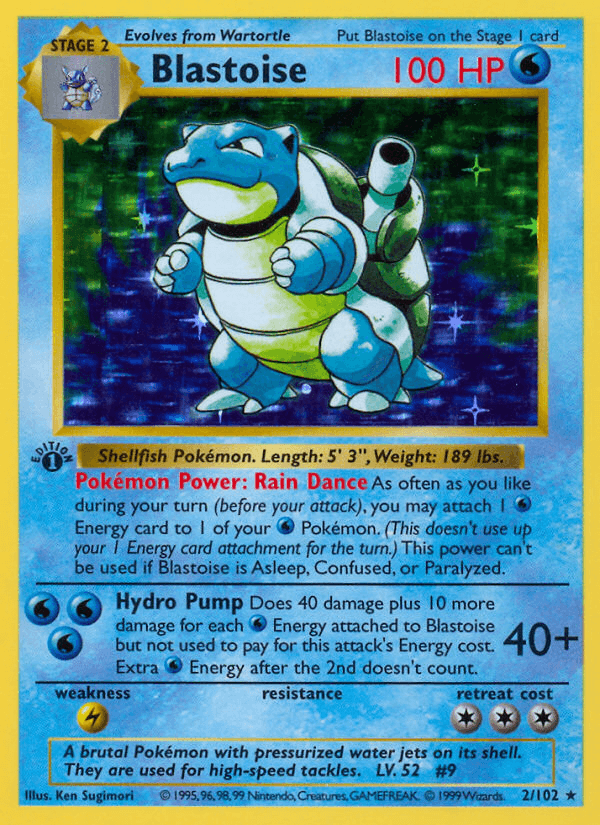 Blastoise, 2/102, Unlimited