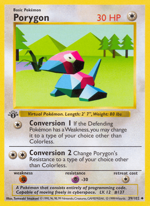 Porygon, 39/102, Unlimited