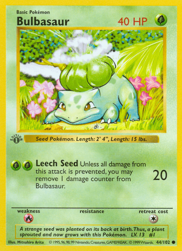 Bulbasaur, 44/102, Unlimited