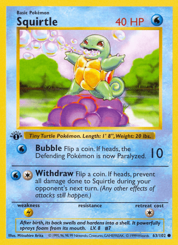 Squirtle, 63/102, Unlimited