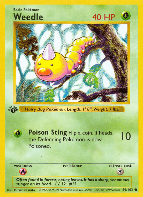 Weedle, 69/102, Unlimited