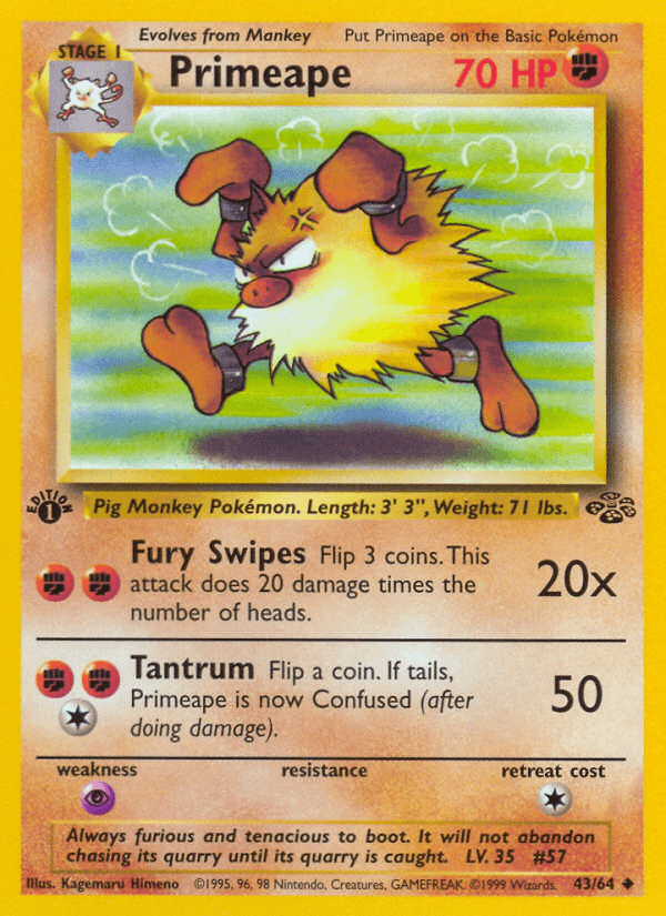Primeape, 43/64, Unlimited