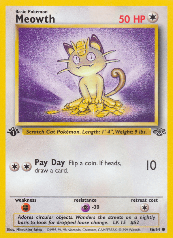 Meowth, 56/64, Unlimited
