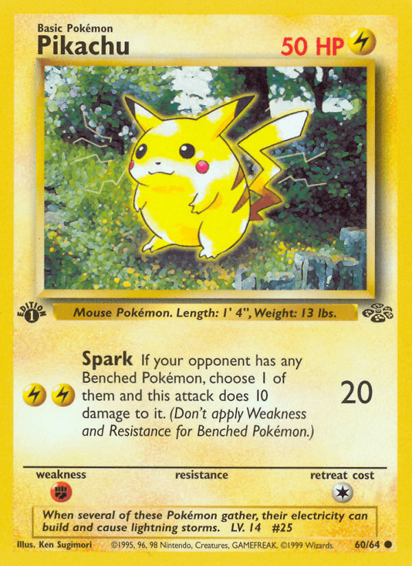 Pikachu, 60/64, Unlimited