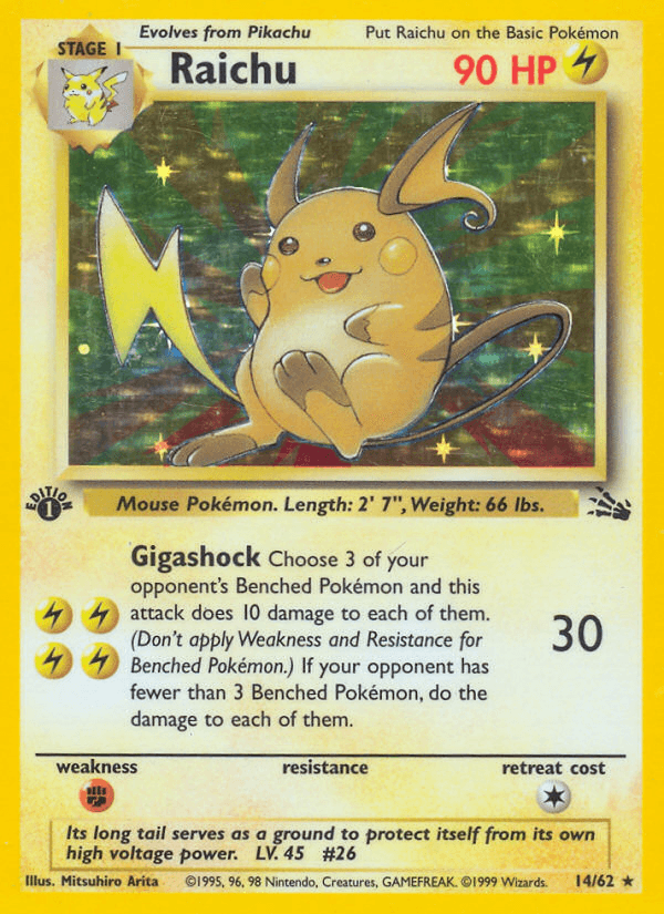 Raichu, 14/62, Unlimited