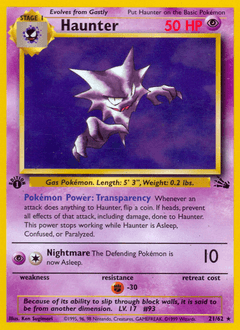 Haunter, 21/62, Unlimited