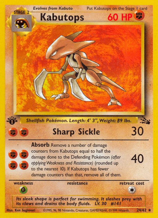 Kabutops, 24/62, Unlimited