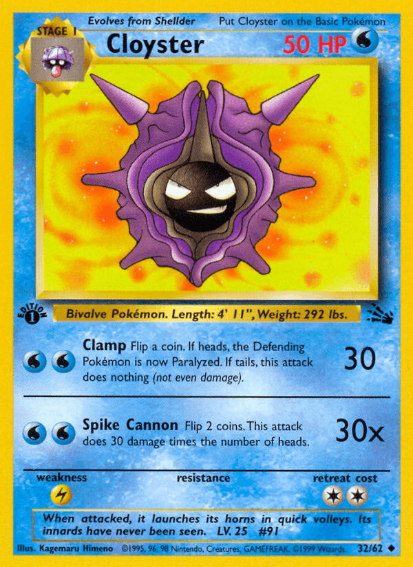 Cloyster, 32/62, Unlimited