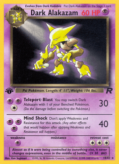 Dark Alakazam, 18/82, Unlimited