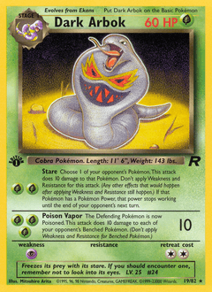 Dark Arbok, 19/82, Unlimited