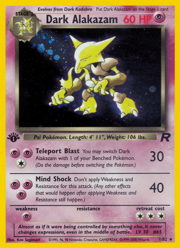 Dark Alakazam, 1/82, Unlimited