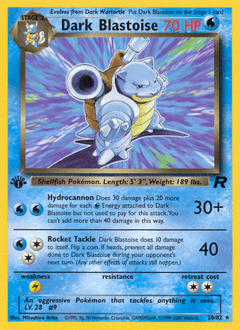 Dark Blastoise, 20/82, Unlimited