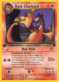 Dark Charizard, 21/82, Unlimited