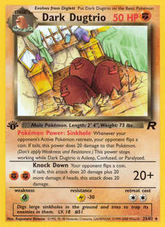 Dark Dugtrio, 23/82, Unlimited