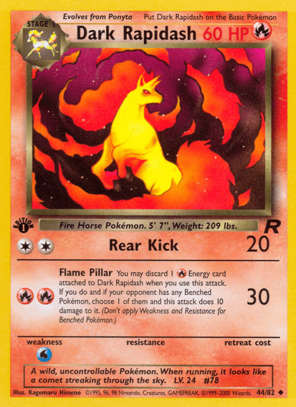 Dark Rapidash, 44/82, Unlimited