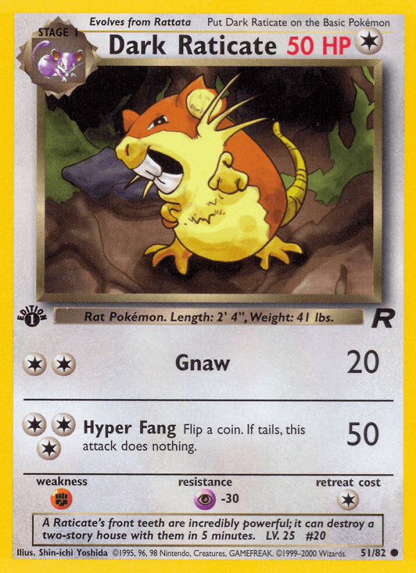 Dark Raticate, 51/82, Unlimited
