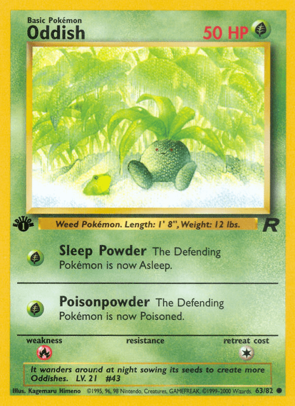 Oddish, 63/82, Unlimited