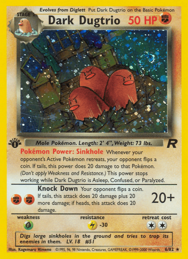 Dark Dugtrio, 6/82, Unlimited