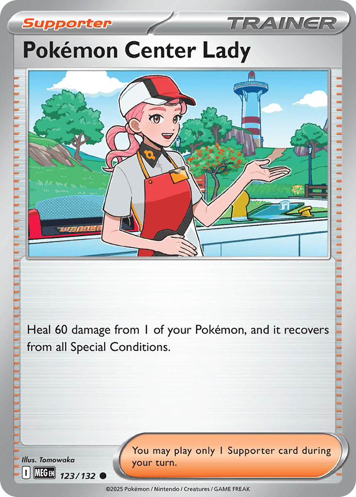 Pokémon Center Lady, 123/132, Standard