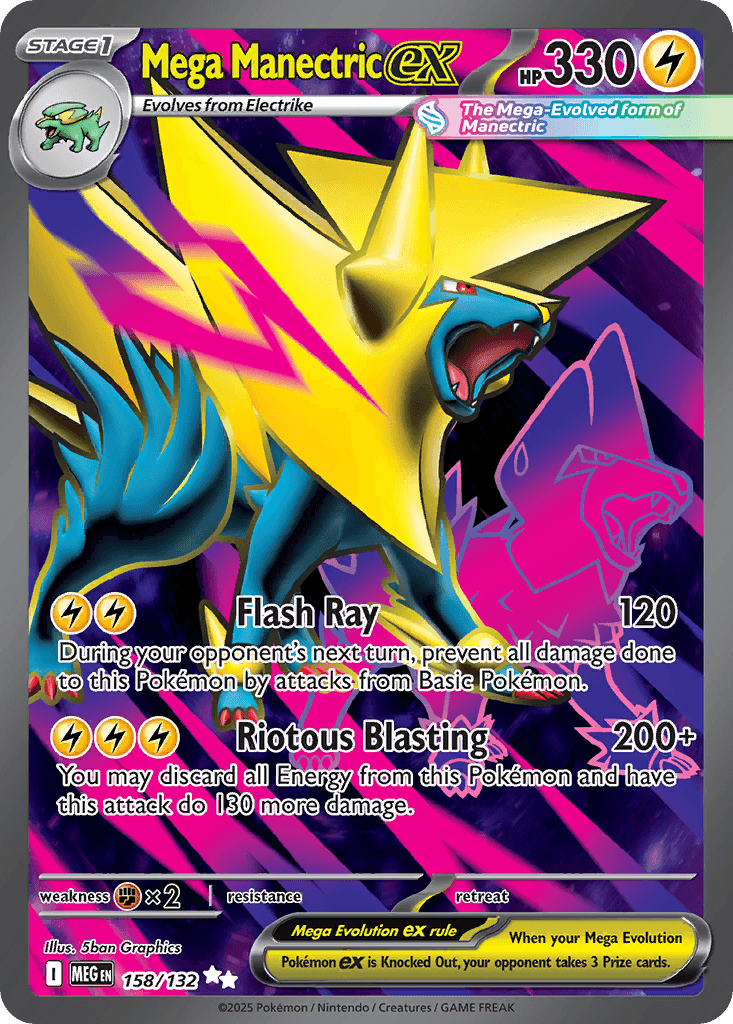 Mega Manectric ex, 158/132, Standard