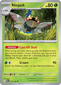 Ninjask, 17/132, Standard