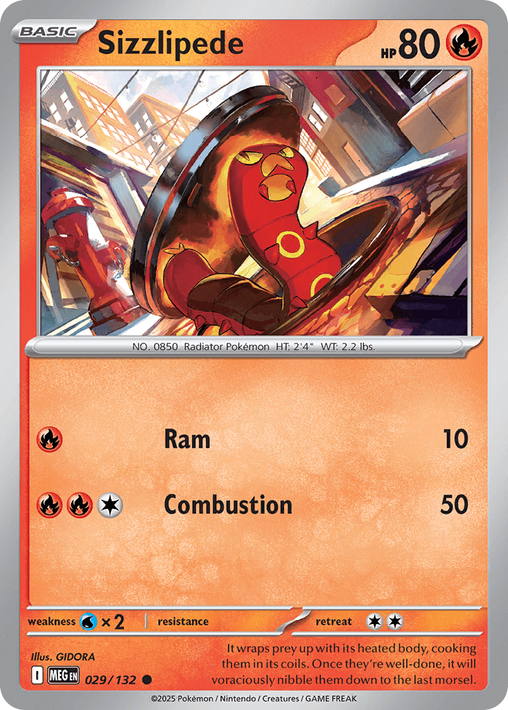 Sizzlipede, 29/132, Standard