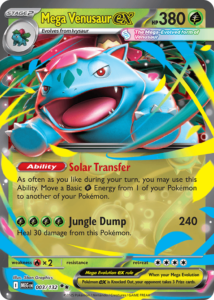 Mega Venusaur ex, 3/132, Standard
