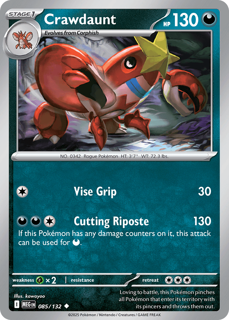 Crawdaunt, 85/132, Standard