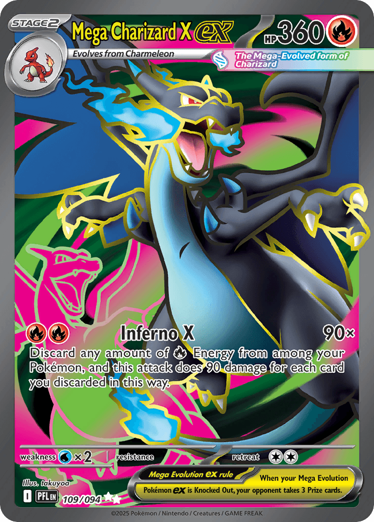 Mega Charizard X ex, 109/94, Standard