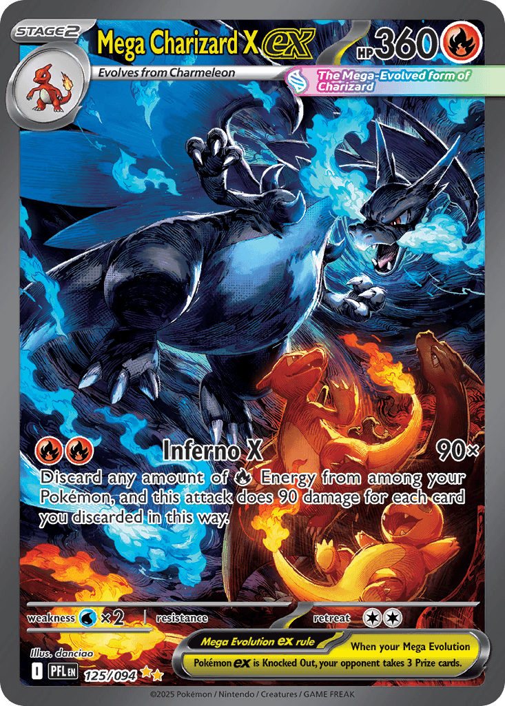 Mega Charizard X ex, 125/94, Standard