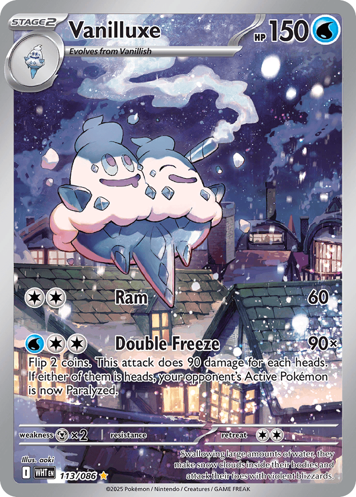 Vanilluxe, 113/86, Standard