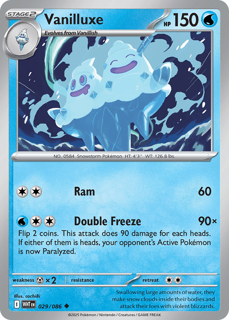 Vanilluxe, 29/86, Standard