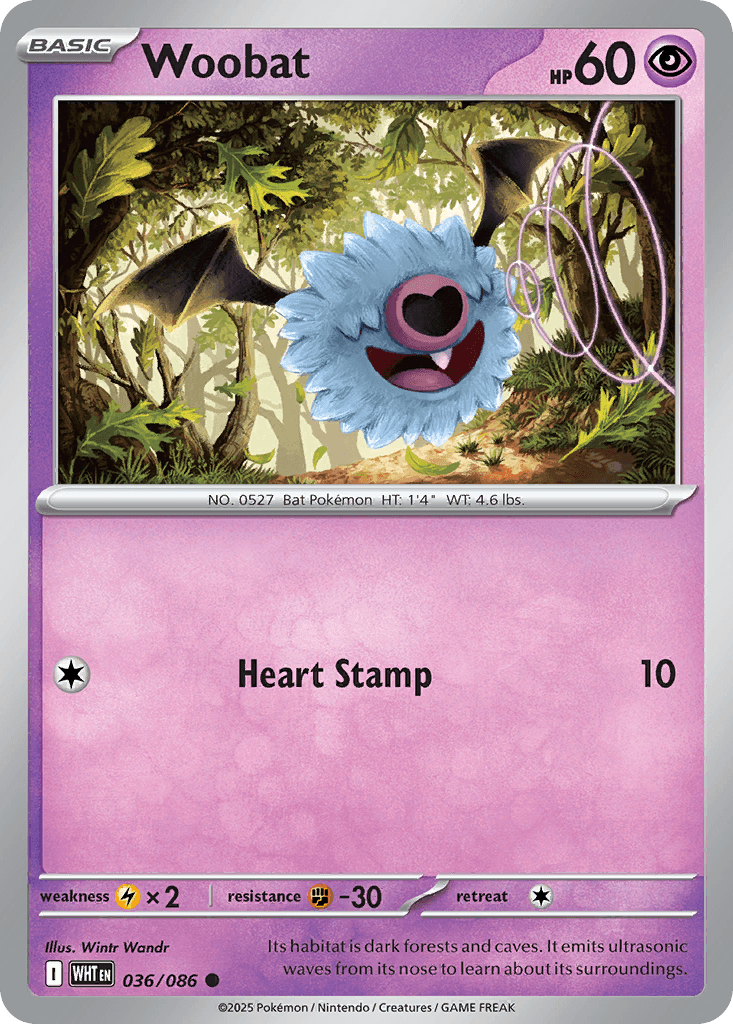 Woobat, 36/86, Standard
