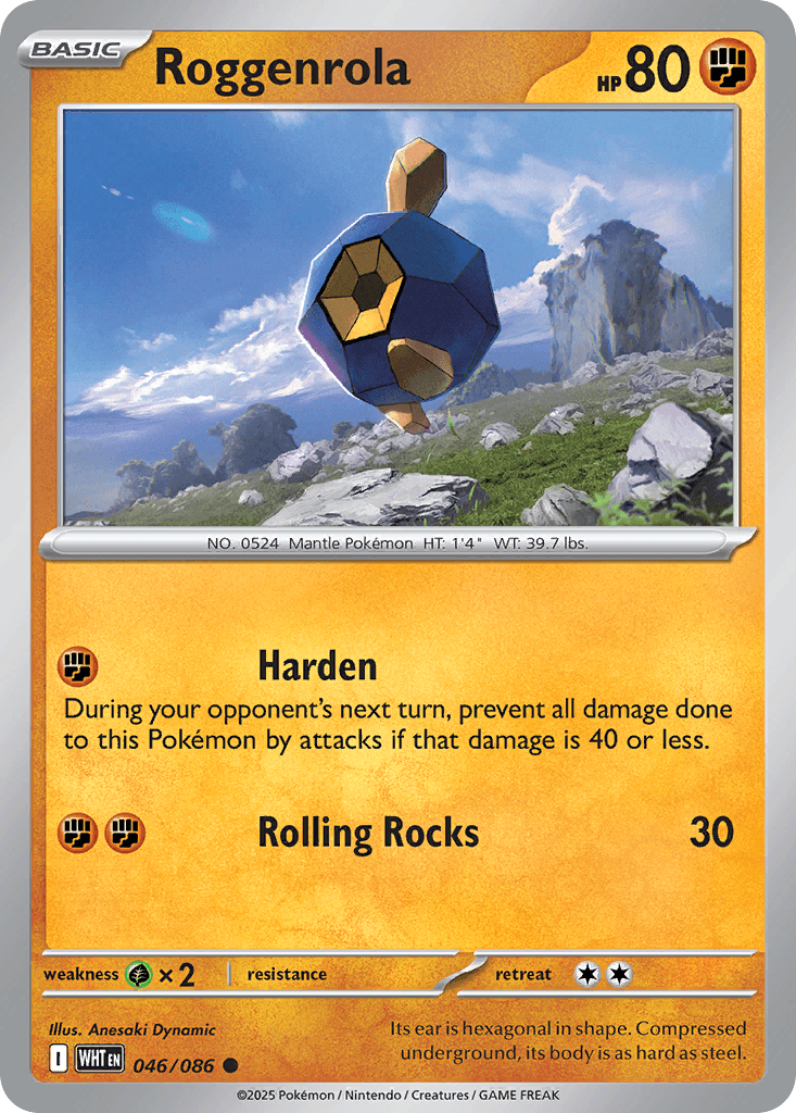 Roggenrola, 46/86, Standard