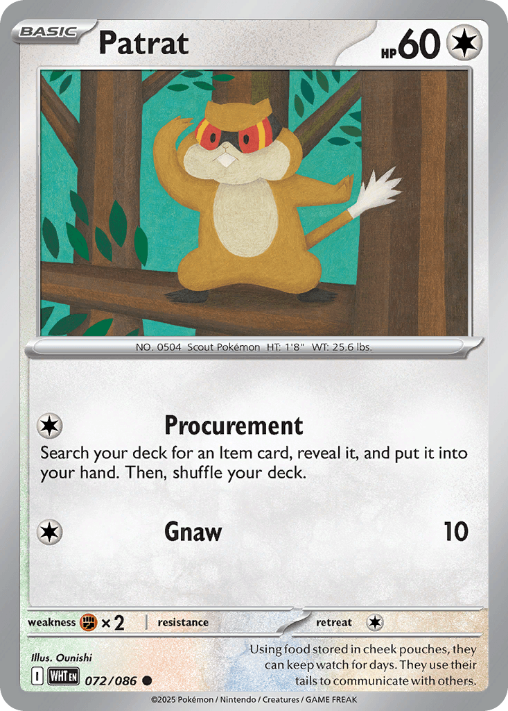 Patrat, 72/86, Standard