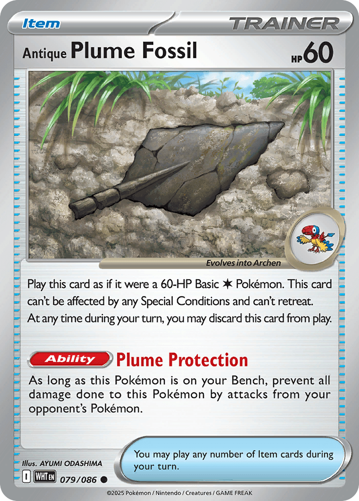 Antique Plume Fossil, 79/86, Standard
