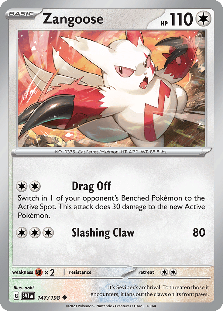 Zangoose, 147/198, Standard