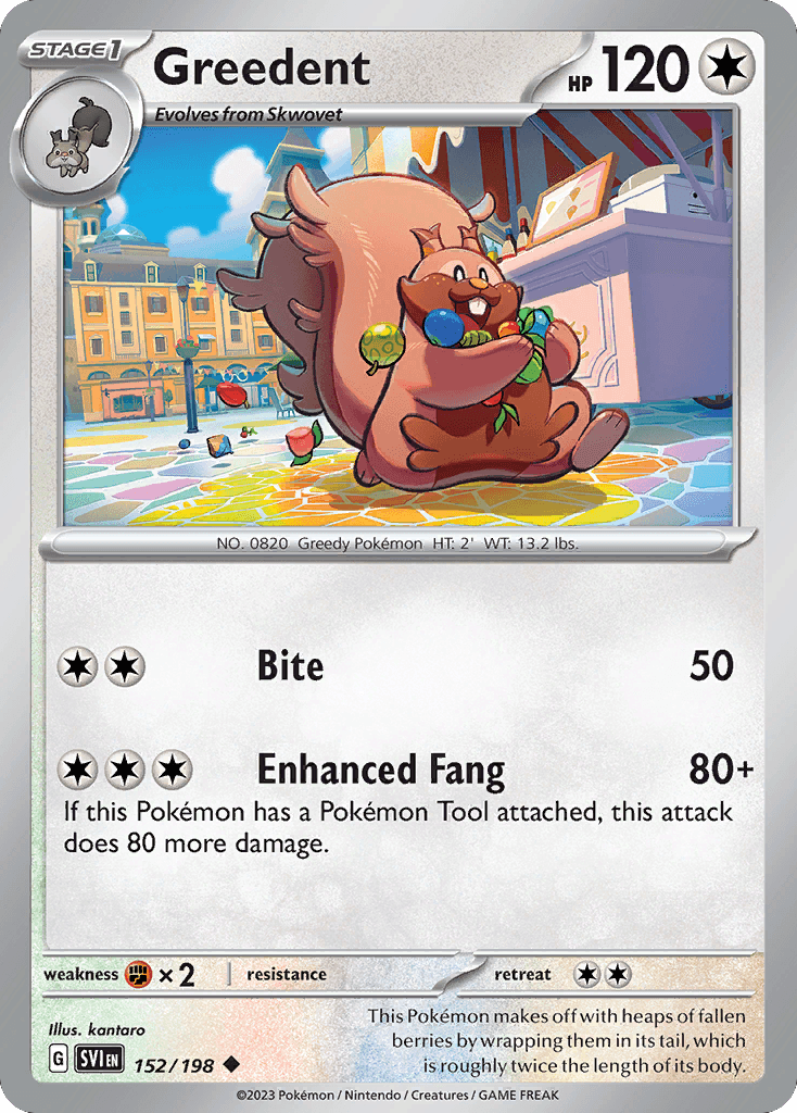 Greedent, 152/198, Standard