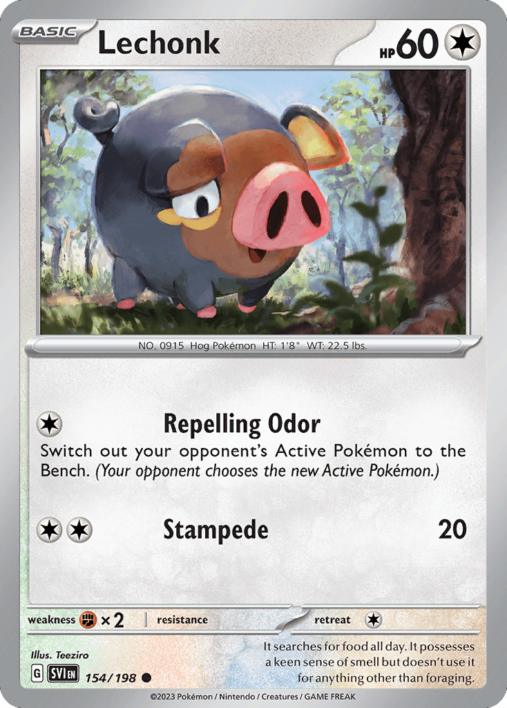 Lechonk, 154/198, Standard