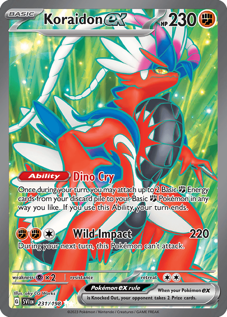 Koraidon ex, 231/198, Standard