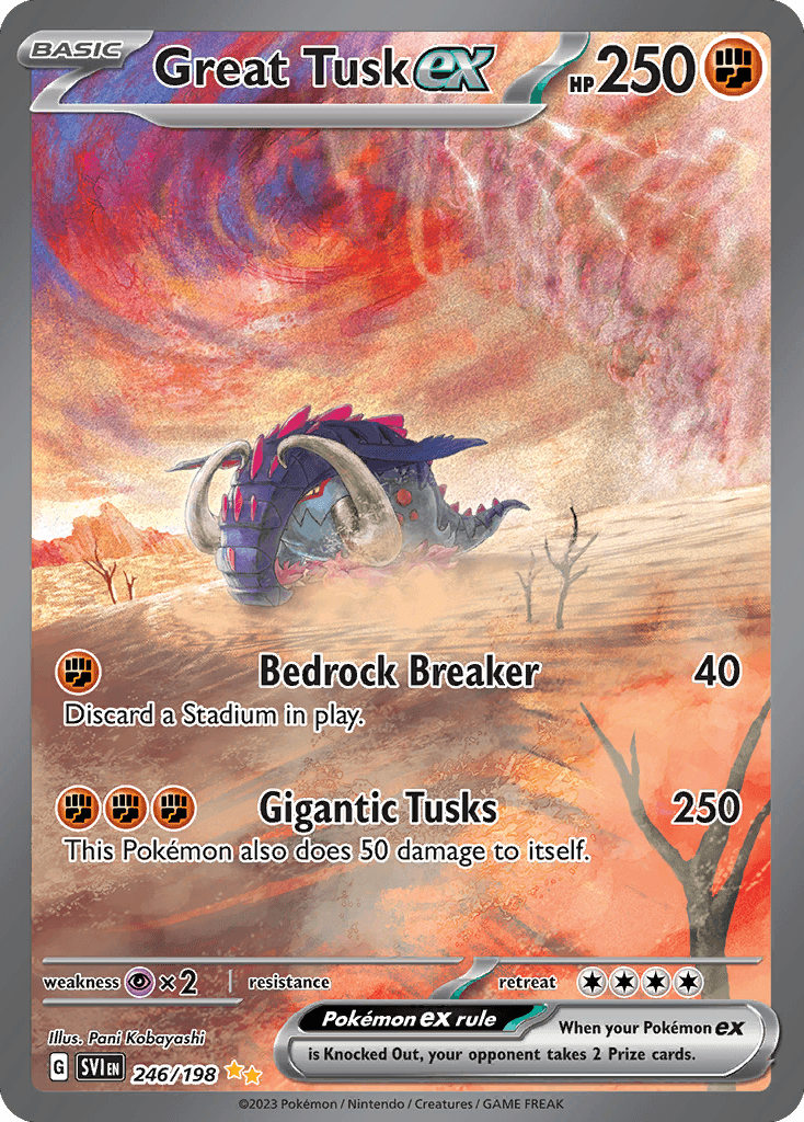 Great Tusk ex, 246/198, Standard