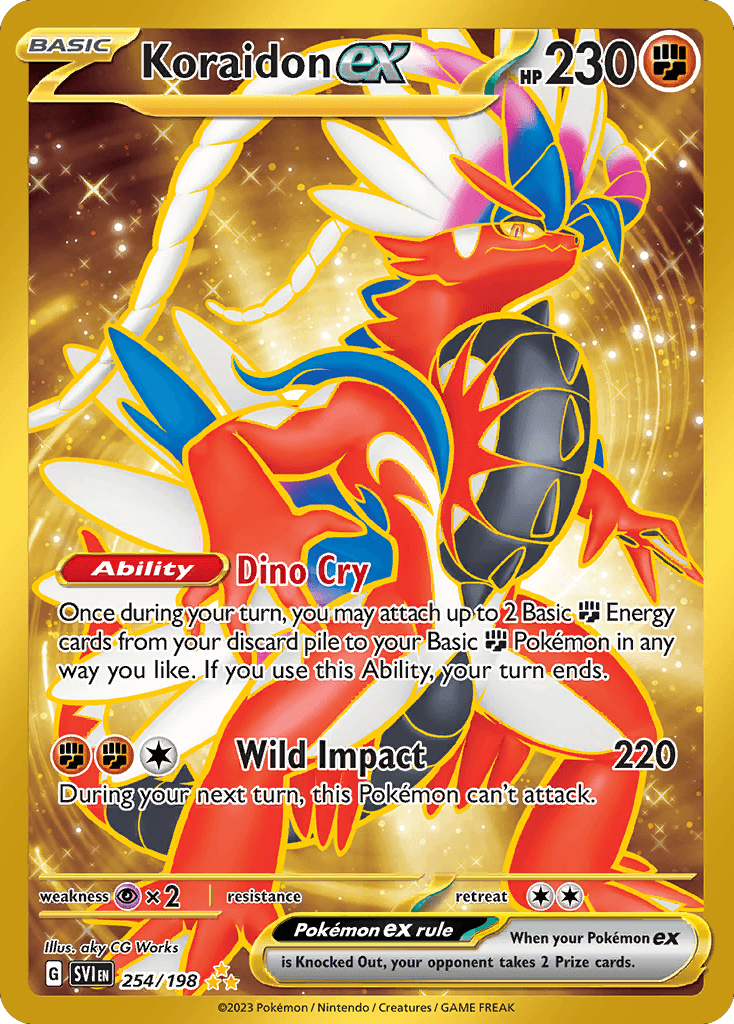Koraidon ex, 254/198, Standard