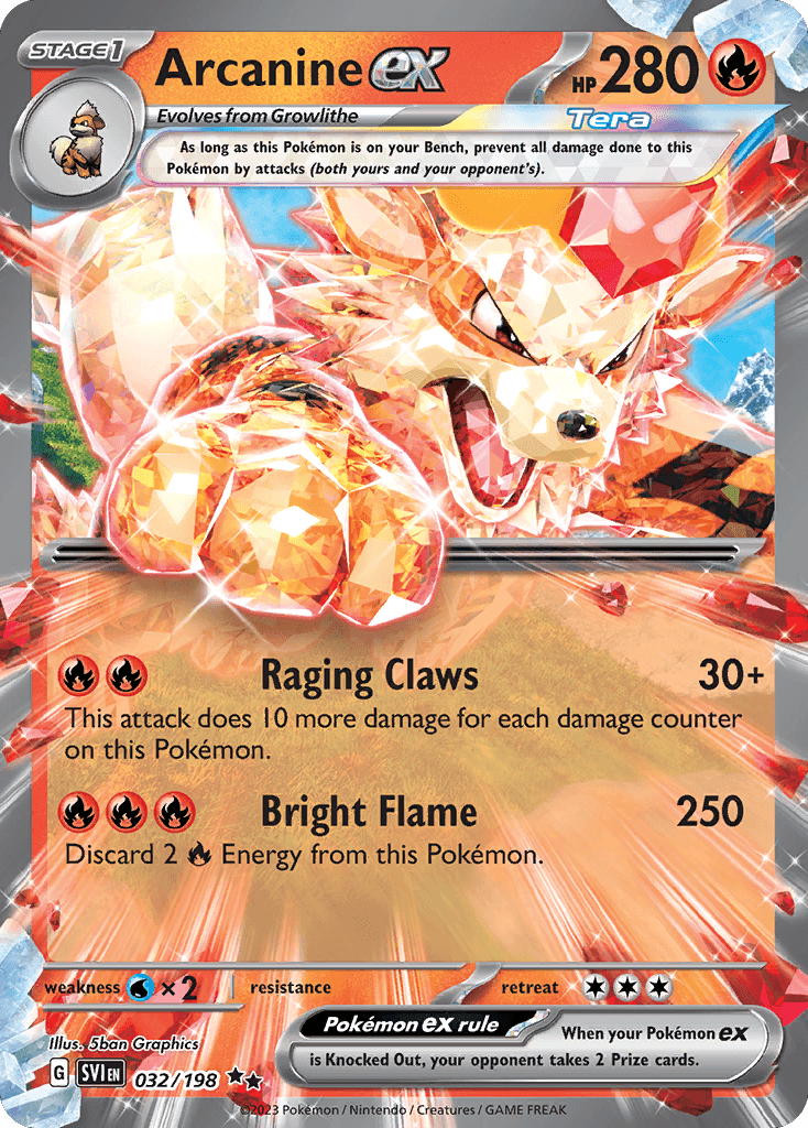 Arcanine ex, 32/198, Standard