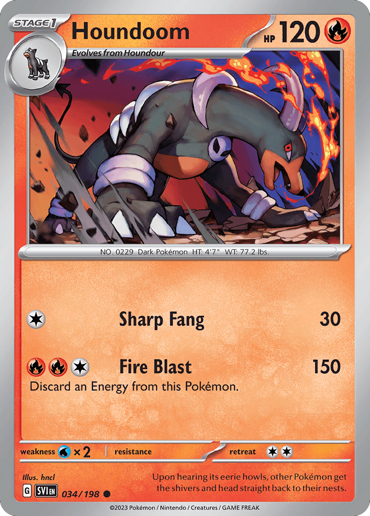 Houndoom, 34/198, Standard