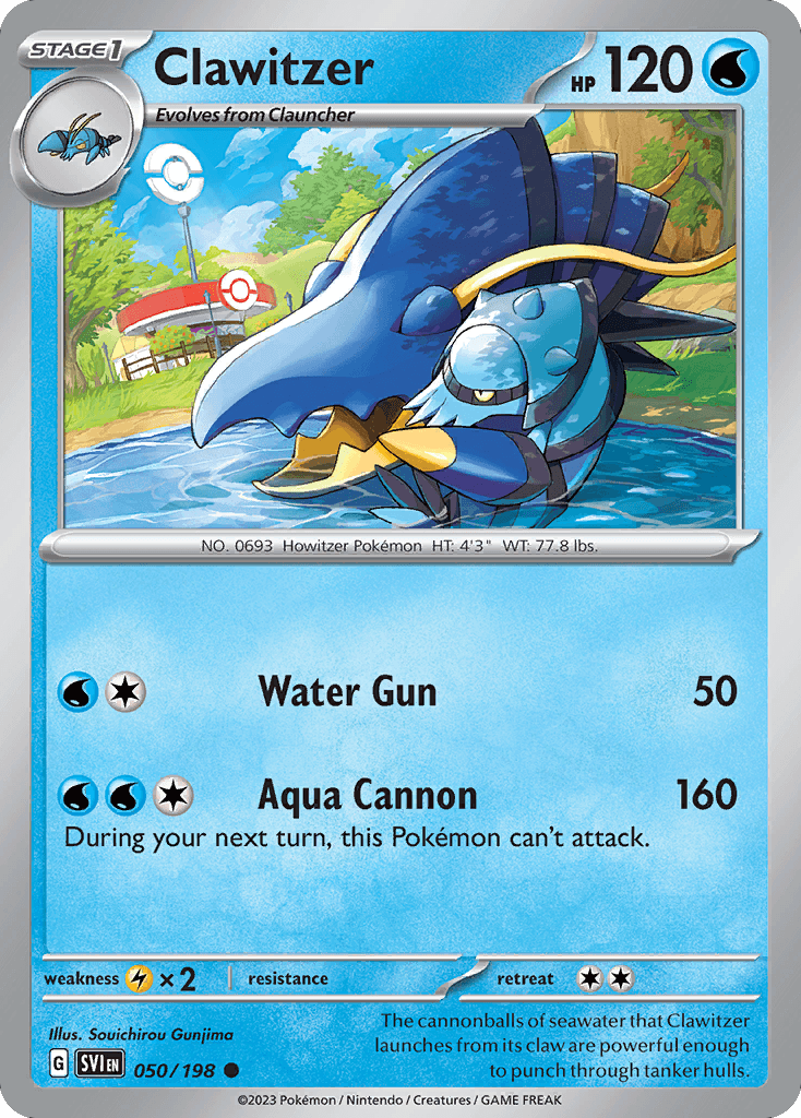 Clawitzer, 50/198, Standard
