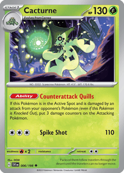 Cacturne, 6/198, Standard