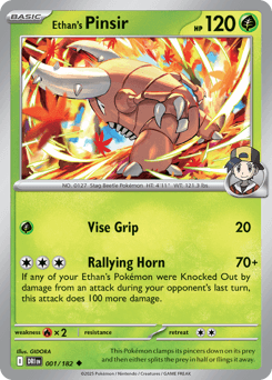 Ethan's Pinsir, 1/182, Standard